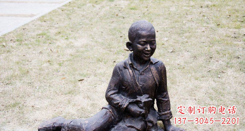 兰州儿童景观铜雕