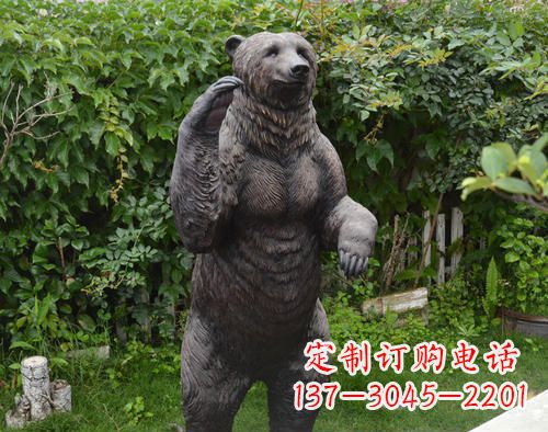 兰州狗熊动物铜雕