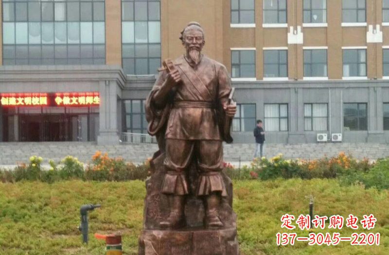 兰州古代名人铜雕鲁班