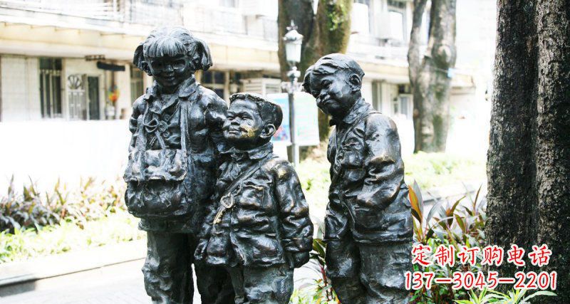 兰州挂钥匙儿童铜雕