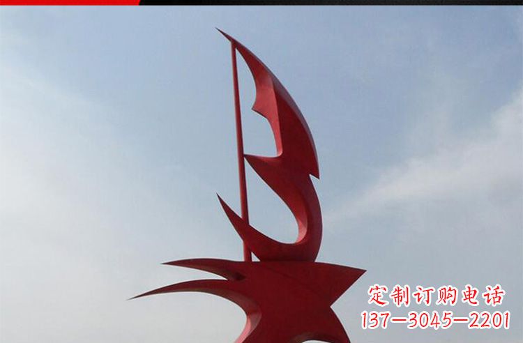 兰州广场不锈钢船帆景观雕塑