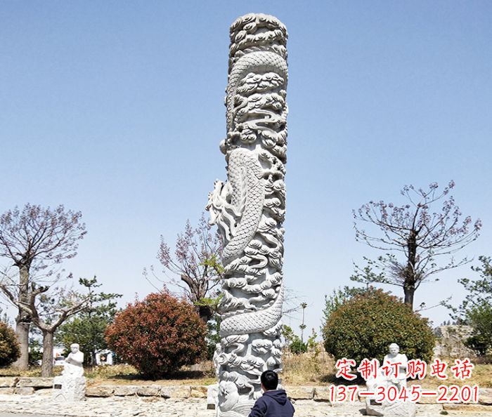 兰州欣赏传统工艺的极致雕塑——大理石盘龙柱石雕