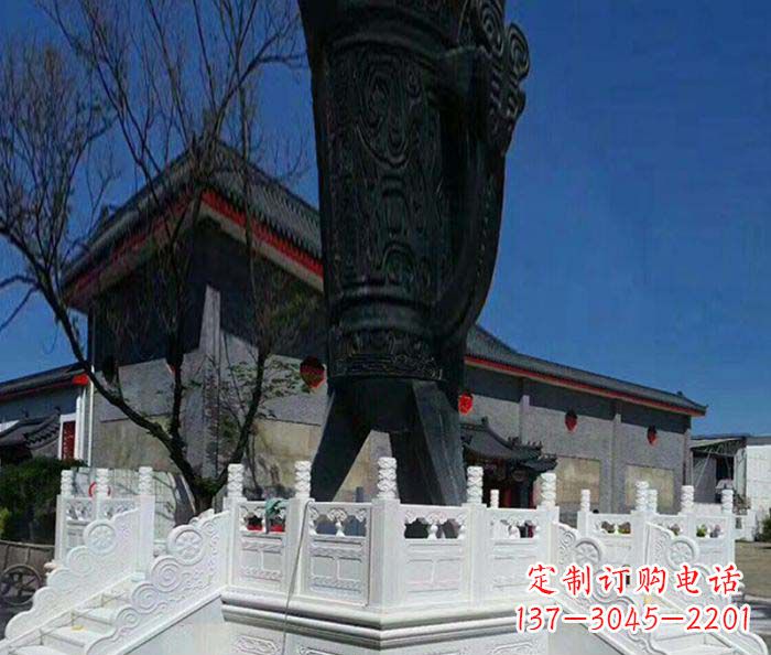 兰州汉白玉升旗台石雕：高贵而典雅