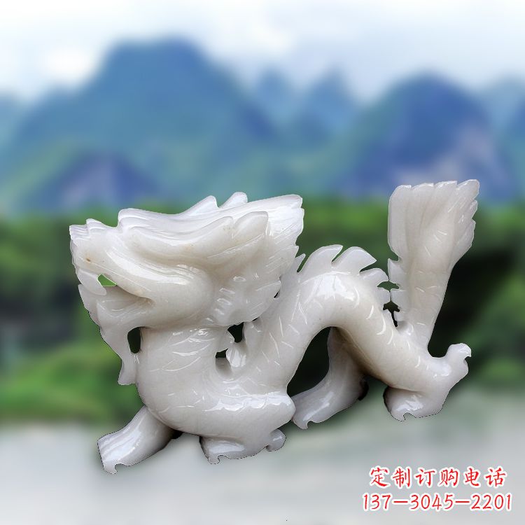 兰州汉白玉龙雕塑