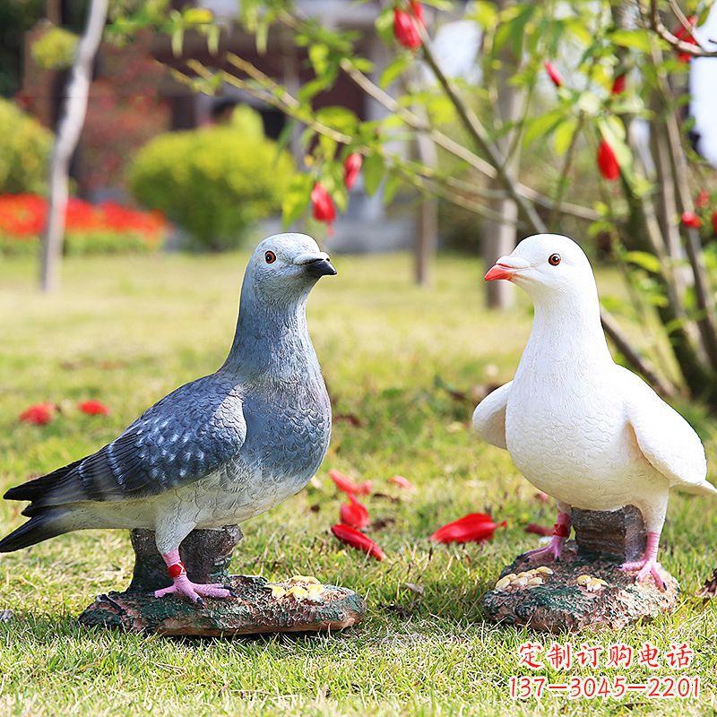 兰州和平鸽的雕塑