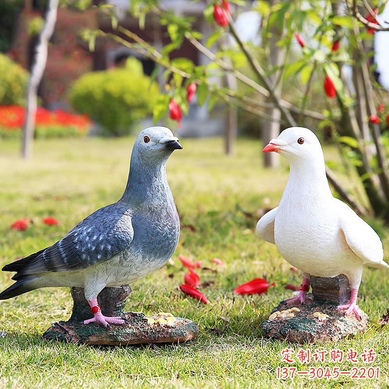 兰州中领雕塑：精美和平鸽雕塑
