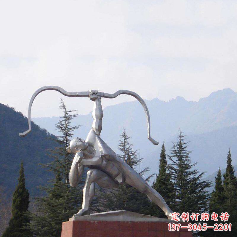 兰州后羿射日不锈钢雕塑