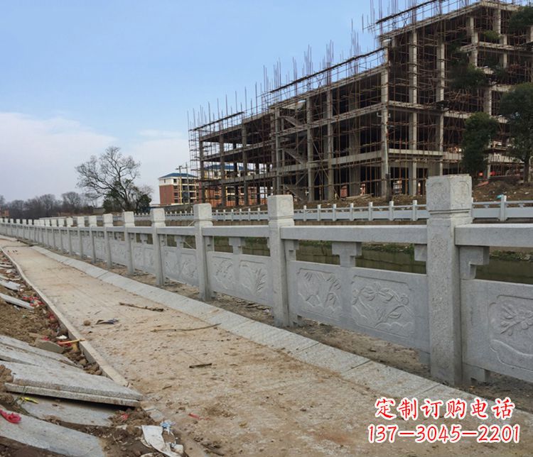 兰州护城河大理石栏板石雕 (4)