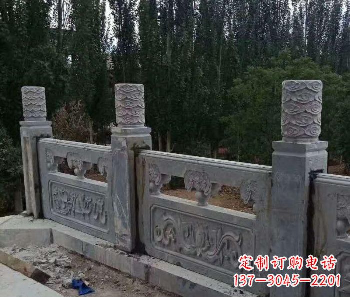 兰州护城河建筑石雕栏板 (3)
