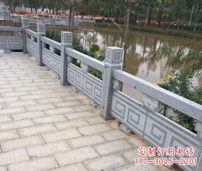 兰州护城河建筑石雕栏板 (4)