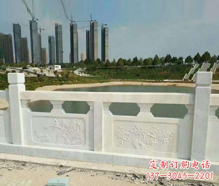 兰州护城河建筑石雕栏板,精美绝伦