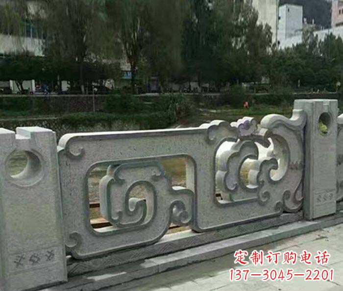 兰州护城河建筑石雕栏板