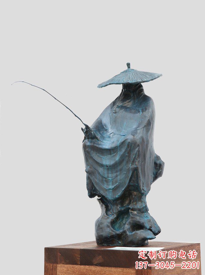 兰州中领雕塑：精美古典雕塑——姜太公钓鱼铜像