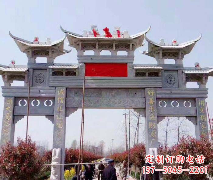 兰州传承经典,尊崇古风:牌坊石雕