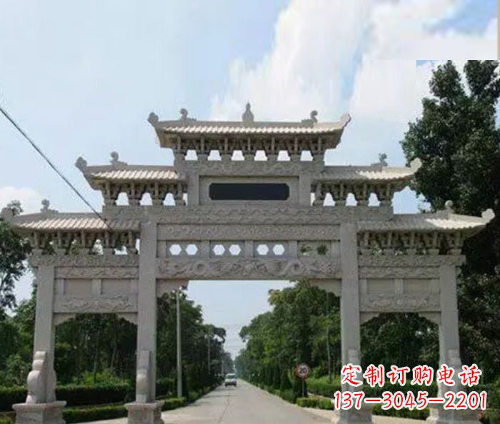兰州高品质牌坊石雕,专为客户量身定制