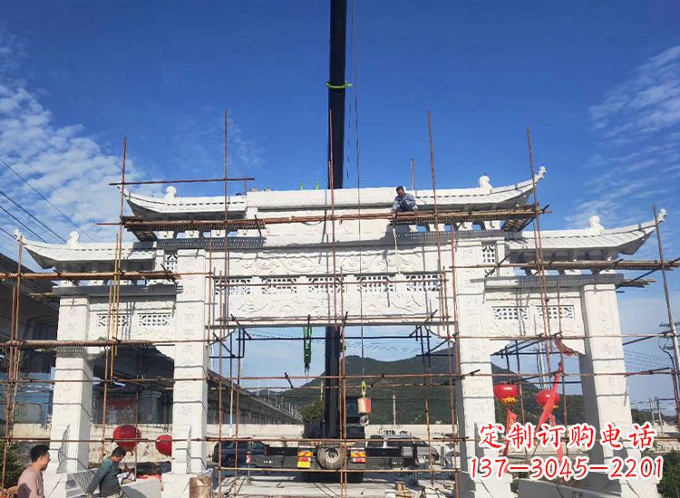 兰州临夏石雕牌坊雕刻
