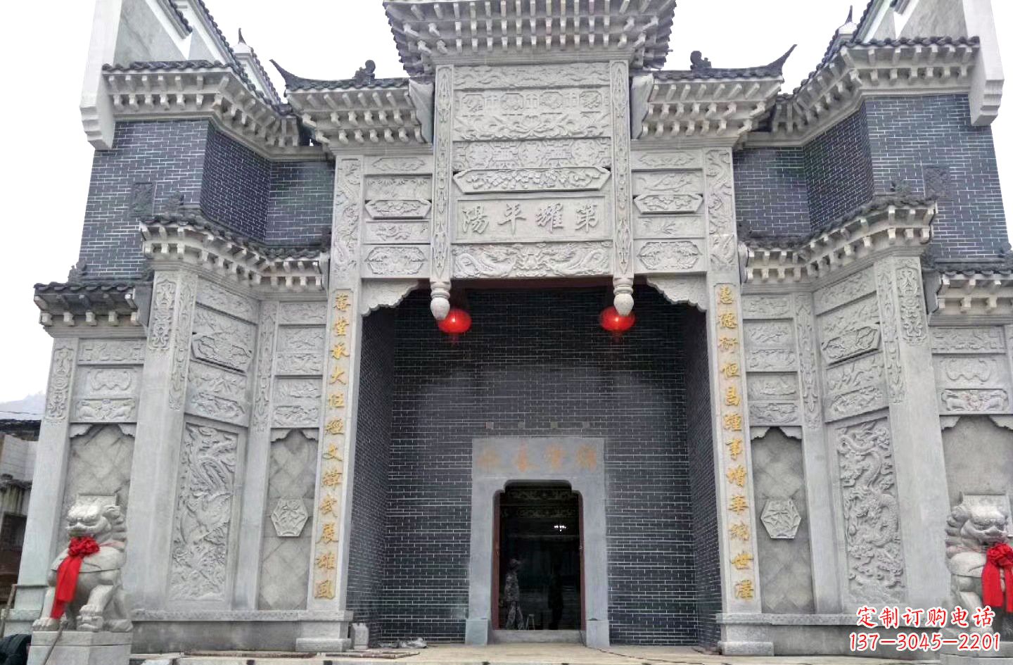 兰州陵园石雕牌坊|精湛的雕塑工艺