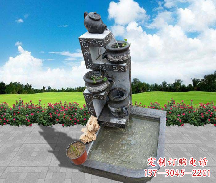兰州极具特色的水槽雕塑
