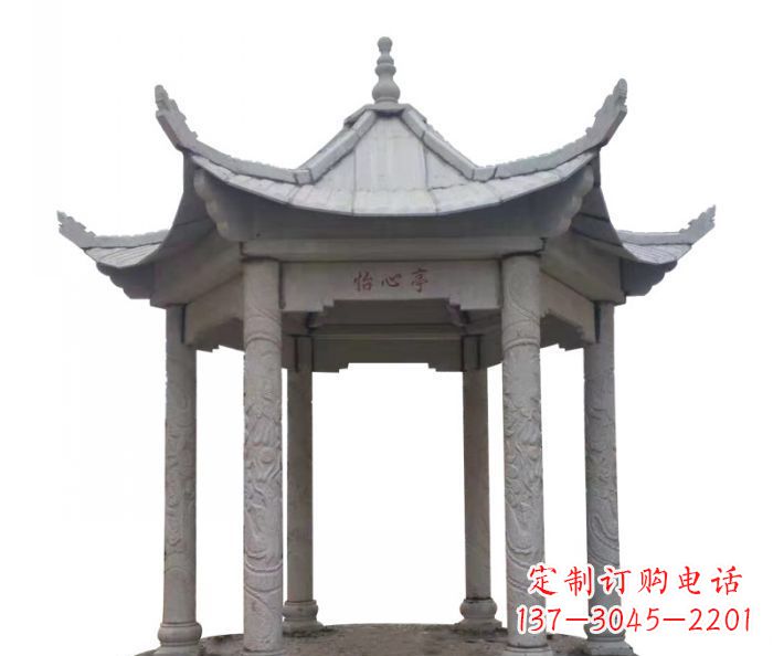 兰州精美凉亭石雕–精细雕刻制作精致的艺术品
