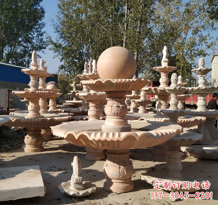 兰州喷泉砂岩水景雕塑