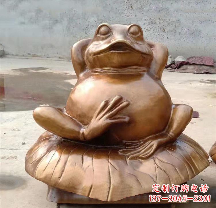 兰州青蛙铜雕铸铜雕塑