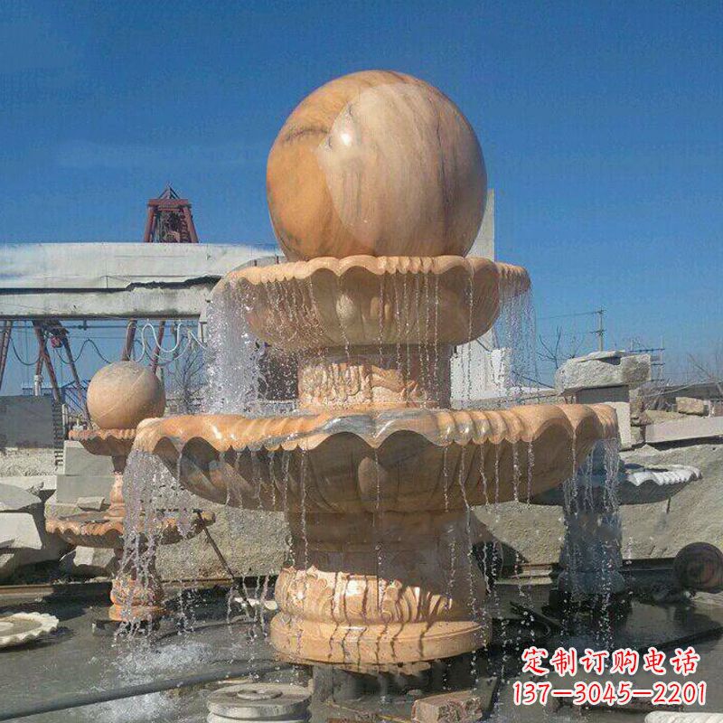 兰州曲阳石雕风水球喷泉：给你家的空间带来最好的祝福