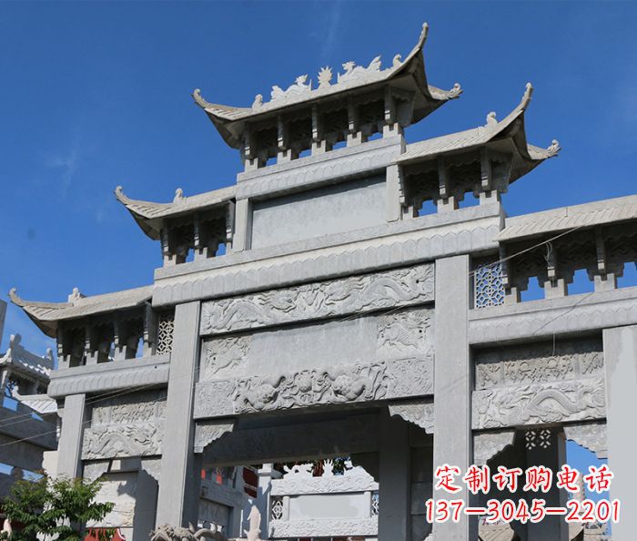 兰州定制牌坊石雕,纪念无价的美好记忆
