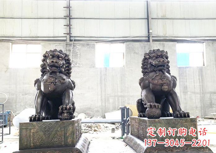 兰州狮子铜雕