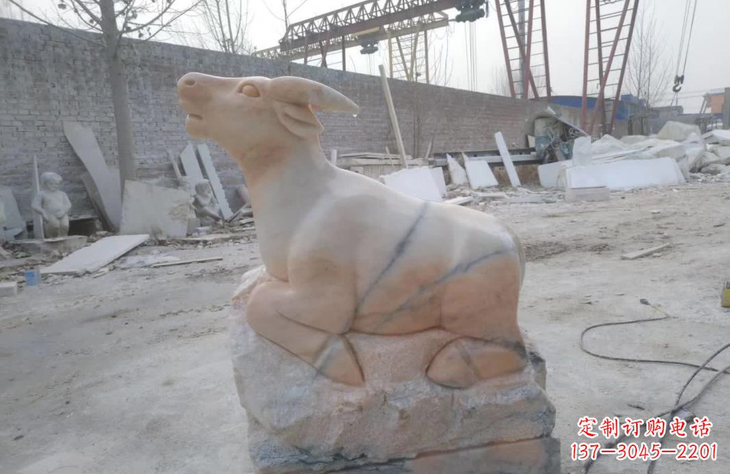 兰州精美动物十二生肖石雕