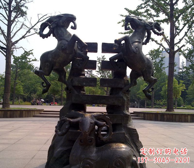 兰州传统工艺铜雕十二生肖