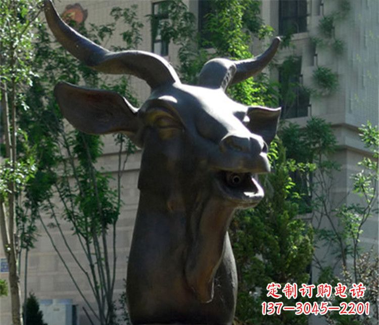 兰州十二生肖铜雕羊首饰