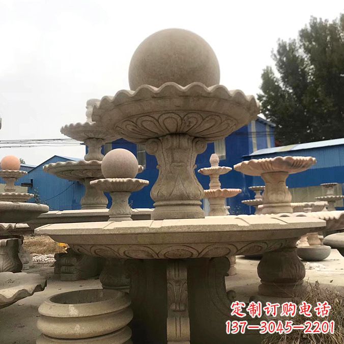 兰州拥有祥和之美的玉石风水球雕塑
