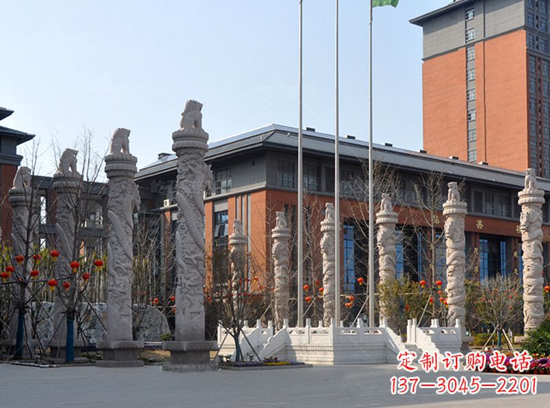 兰州石雕华表柱-企业政务部门广场景观装饰柱