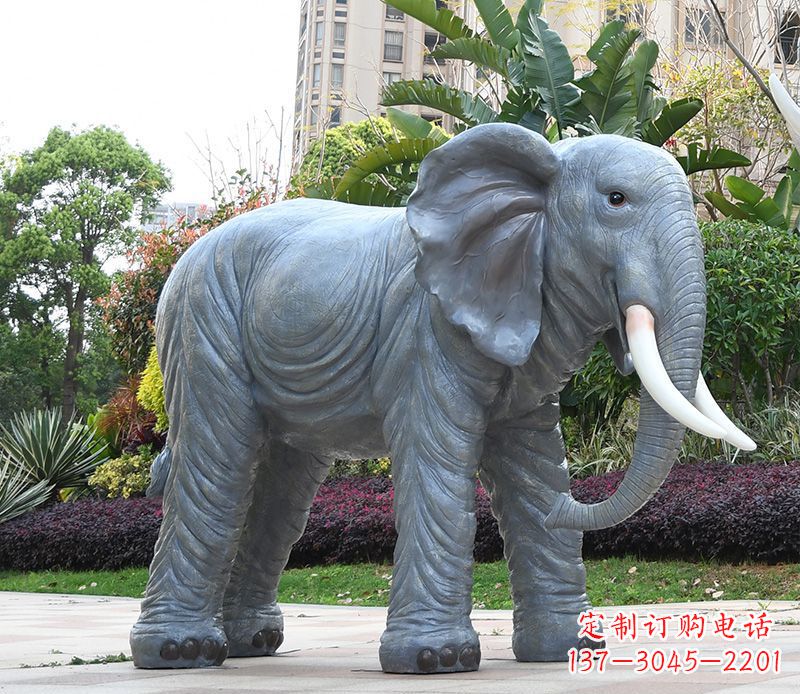 兰州石雕小区动物大象