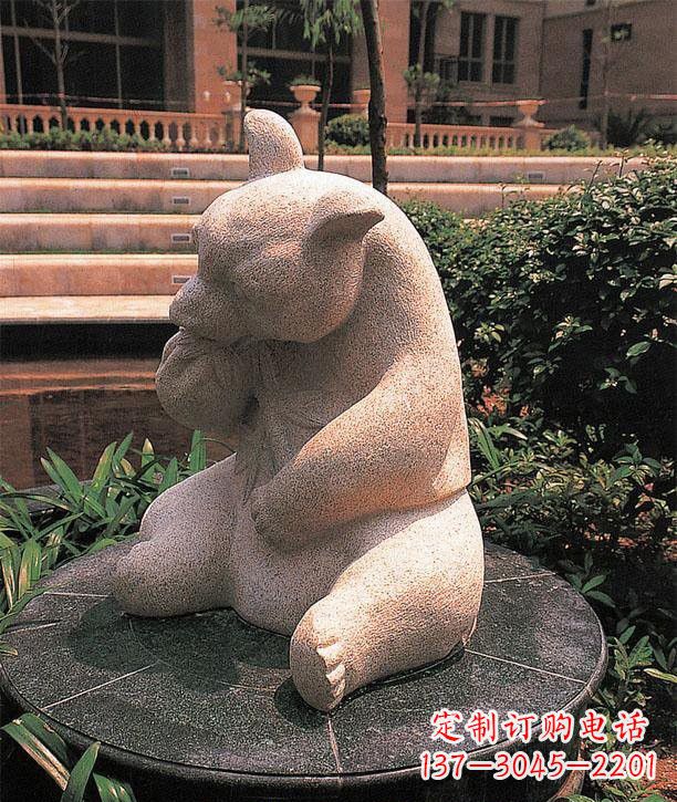 兰州石雕熊猫