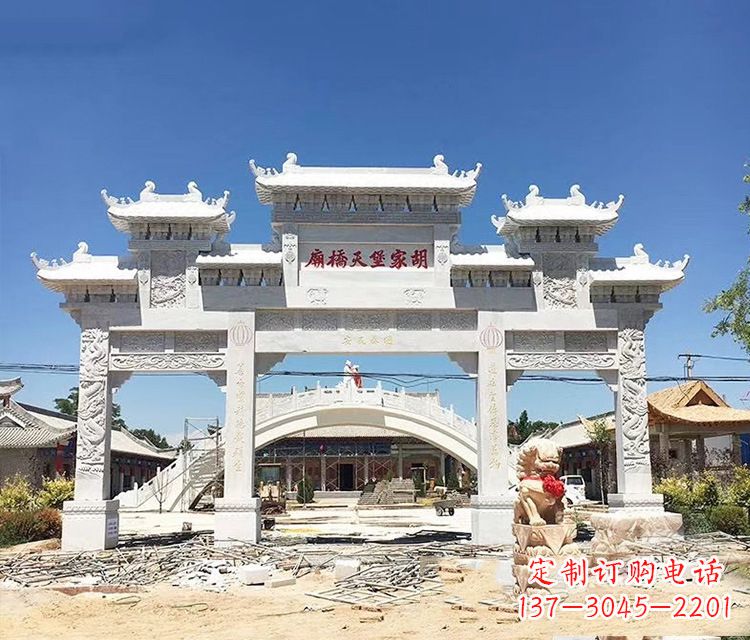 兰州石牌坊的雕刻