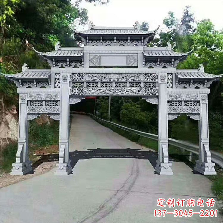 兰州石牌楼青石牌坊