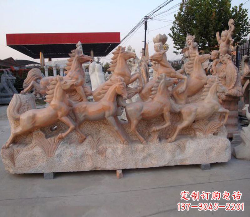 兰州石头奔马雕塑