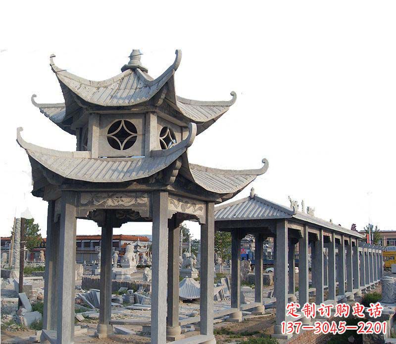 兰州双层仿古凉亭石雕