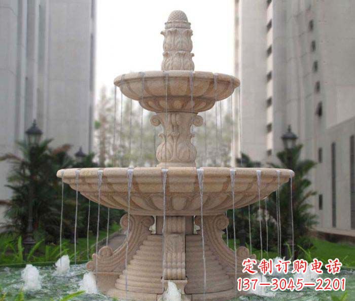 兰州双层喷泉小区石雕