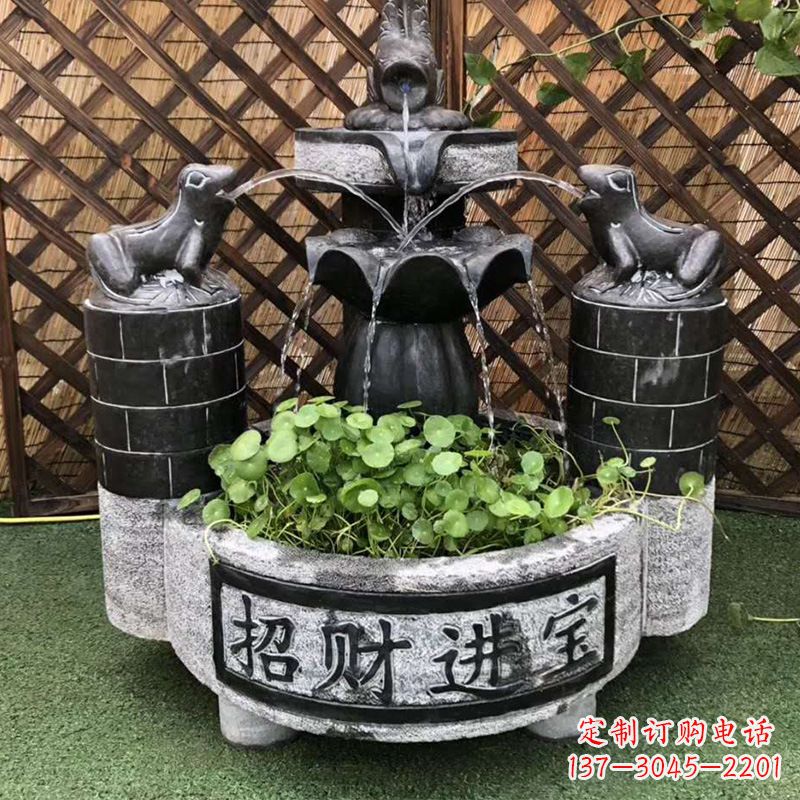 兰州双层喷泉石雕