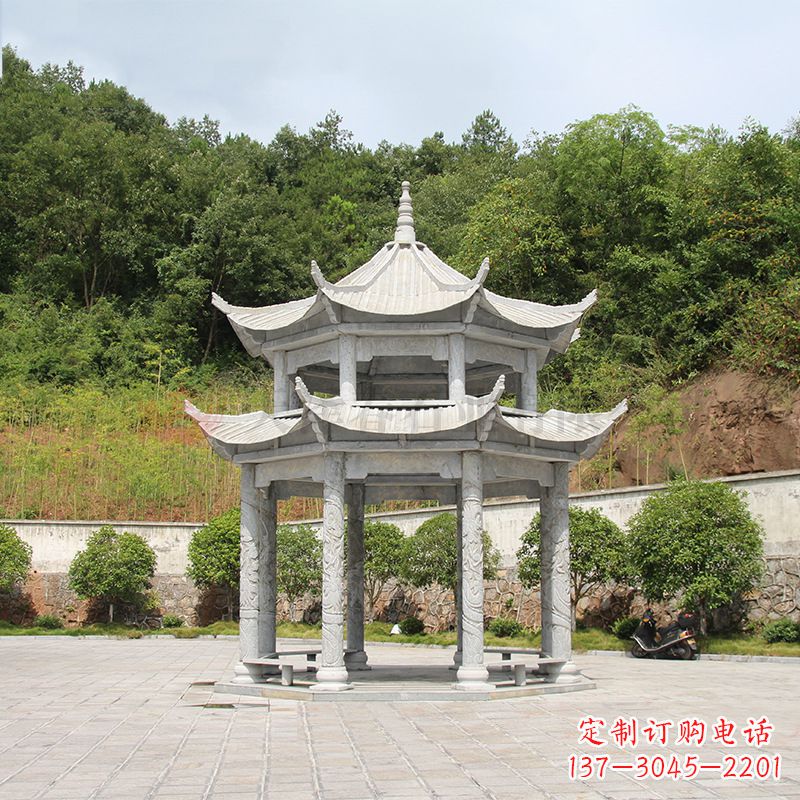 兰州双层庭院石凉亭