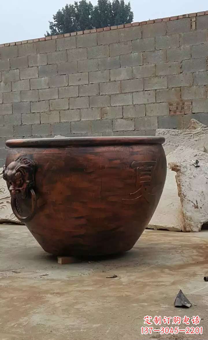 兰州水缸铜雕