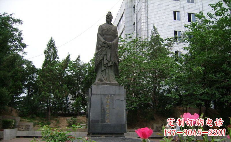 兰州司马迁古代名人铜雕