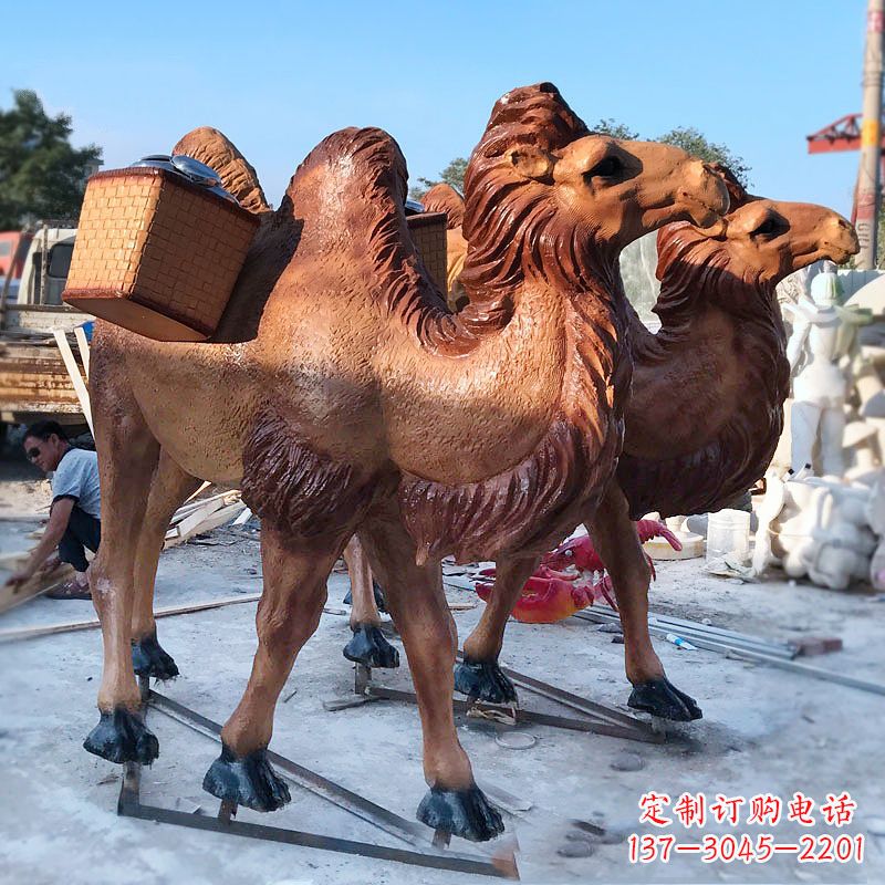 兰州丝绸之路仿真骆驼雕塑