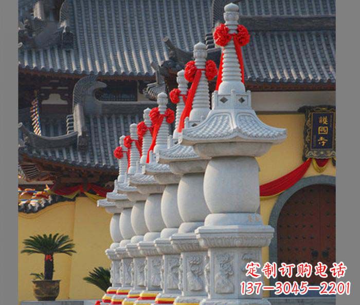 兰州寺庙景观舍利塔石雕