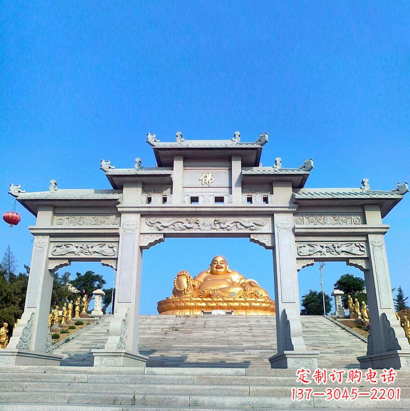 兰州寺庙石雕牌坊