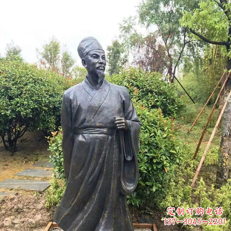 兰州苏东坡铸铜历史文化名人雕像