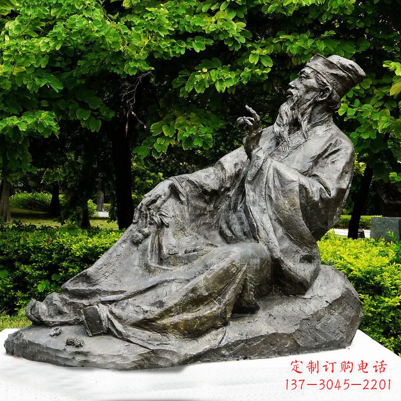 兰州苏轼雕像古代历史名人北宋著名文学家书画家铜雕
