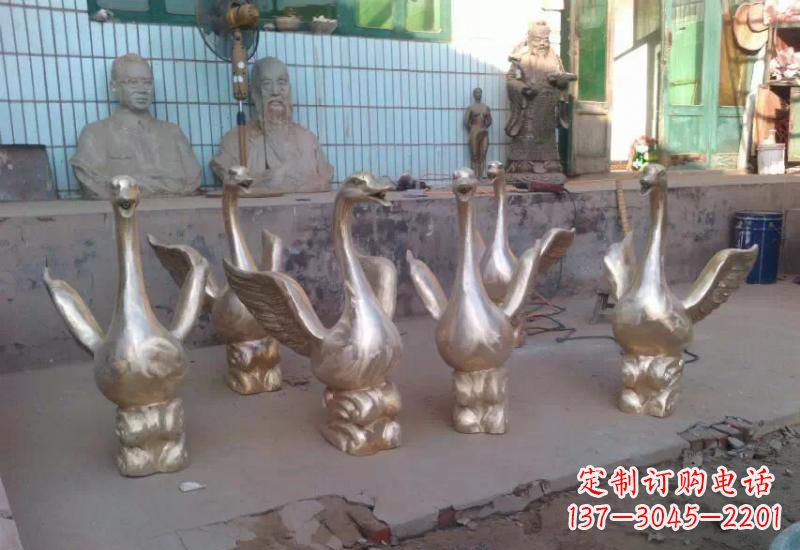 兰州天鹅喷泉雕塑